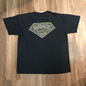 Moondoggies black logo tee shirt